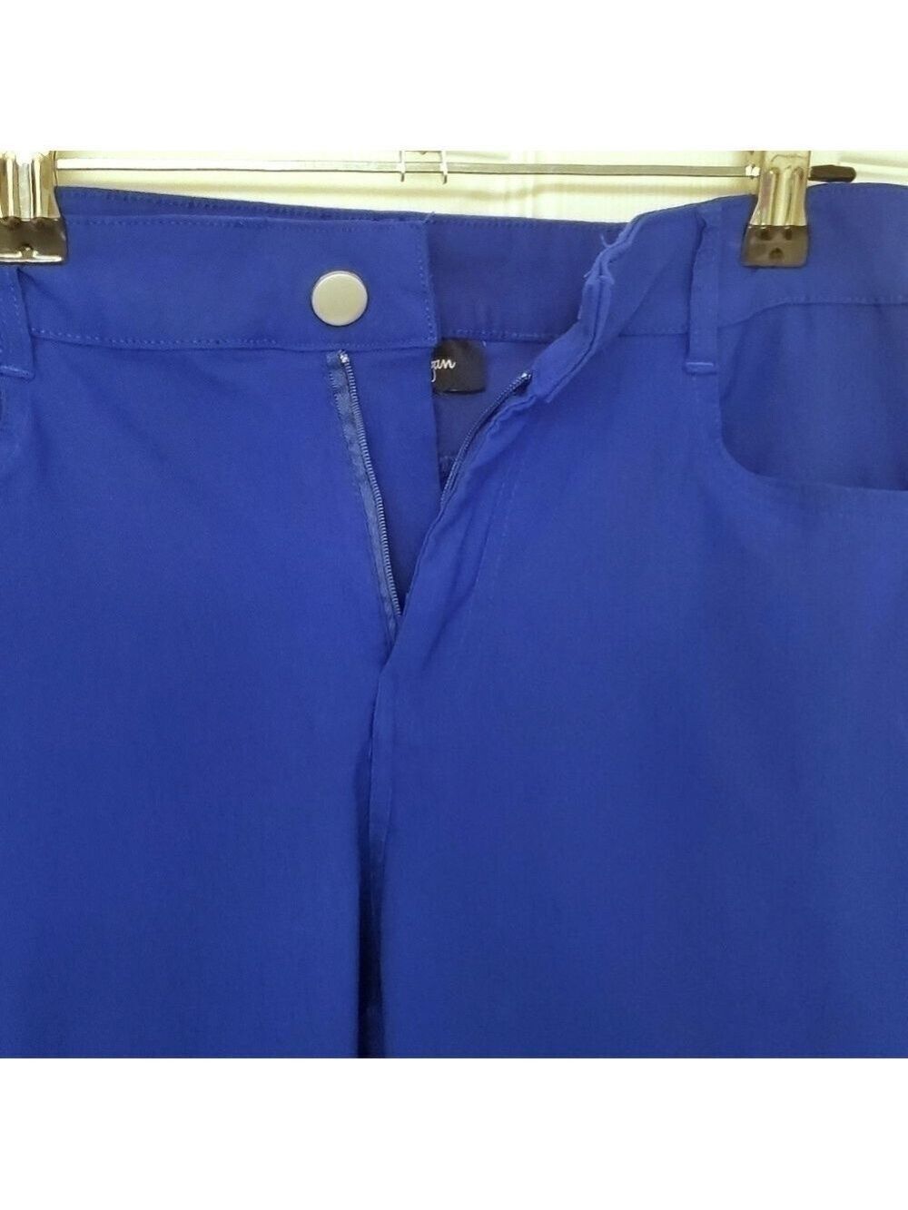 Relaxed Fit Casual Capri Pants High Rise Straight Leg Stretch Cropped Ankle EUC - Picture 3 of 8